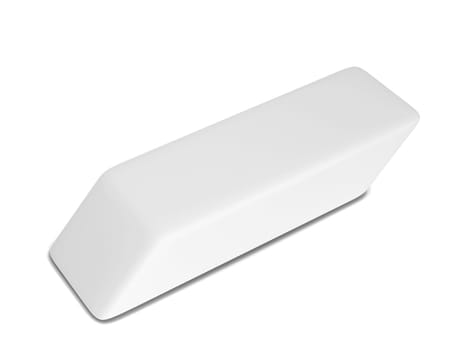 Single eraser. 3d illustration isolated on white background