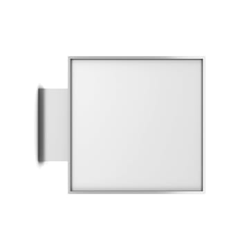 Blank store signboard. 3d illustration isolated on white background