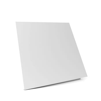 Blank leaflet mockup. 3d illustration isolated on white background