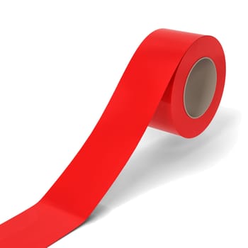 Blank scotch tape. 3d illustration isolated on white background