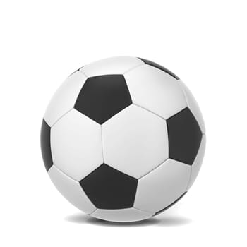 Soccer ball. 3d illustration isolated on white background