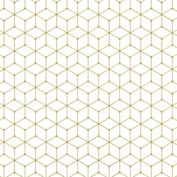 Abstract hexagon pattern. 3d illustration isolated on white background