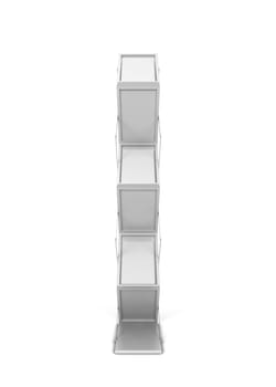 Rack for brochures. 3d illustration isolated on white background