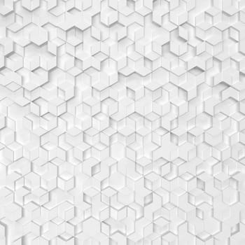 Hexagons made of rhombuses. 3d background