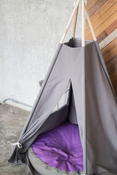 Mini cloth tent for pet, stock photo