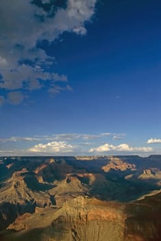 Grand Canyon with clouds in Arizona
