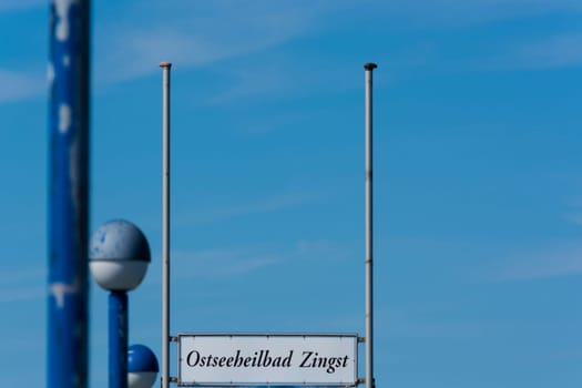 The pier with a diving bell in Zingst / Germany