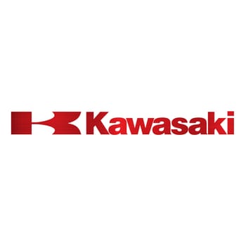 Kawasaki red illustration metallic motorbike sport