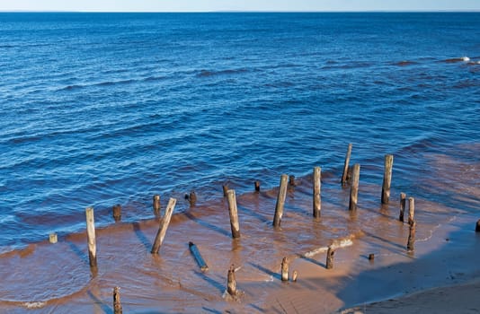 Quiet Shore on Lake Superior near Paradise Point in Michigan