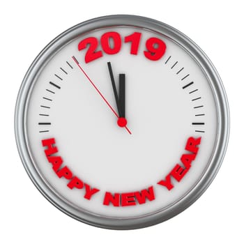 Watches that show the offensive in 2019. 3D render.