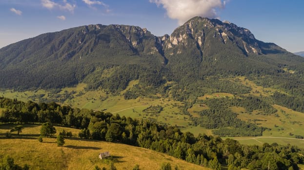 mountain landscape in Piatra Craiului Mountains, Romania