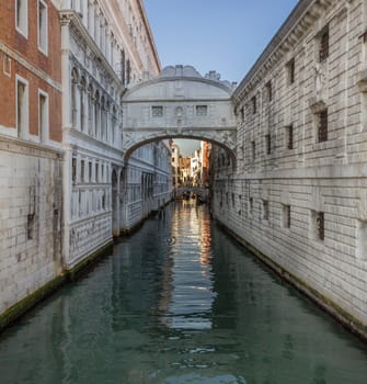 Bridge of Sighs, Ponte dei Sospiri in Venezia, Venice Italy.