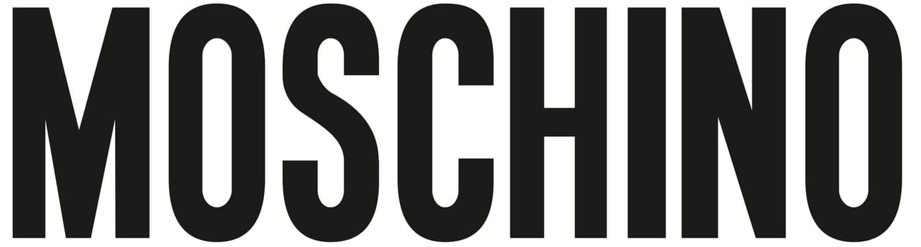 moschino logo fashion luxury brand clothes illustration