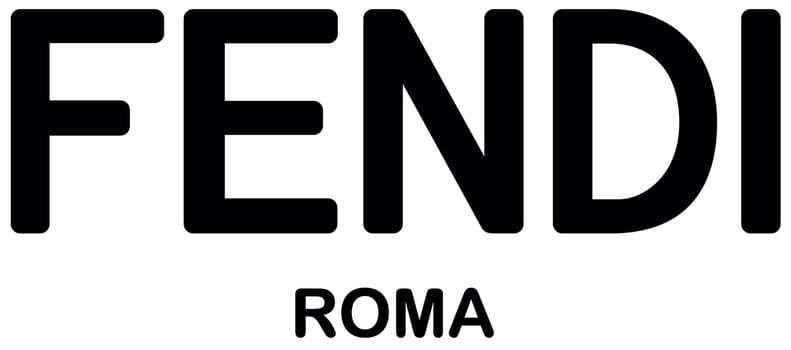 fendi logo fashion luxury brand italy clothes illustration