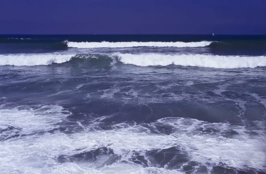 Shore of Pacific Ocean in California