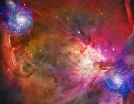 Galactic Space. Elements of this image furnished by NASA