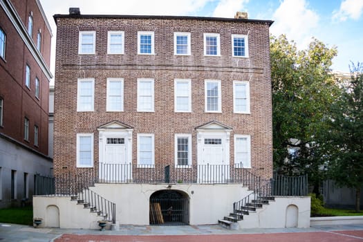 Blake Tenements Building in Charlestion, South Carolina. Built in the late 1700's and is on the national register of historic places.