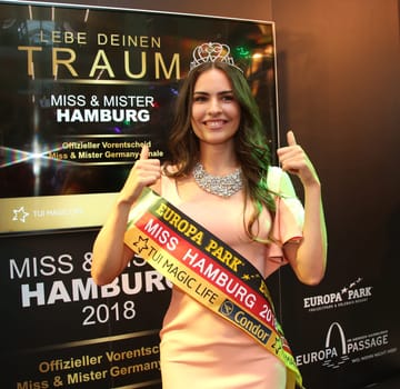 Pricilla Klein,  Miss Hamburg 2018 Winner ,.Miss & Mister Hamburg modelcontest   2018 at the  Europapassage Hamburg . 31.08.2018
