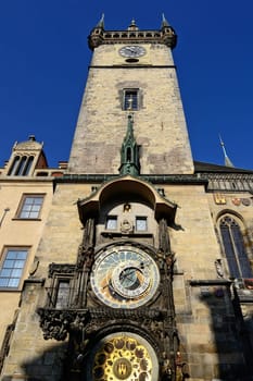 Astronomical Clock on Old Town Square in Prague, Czech Republic