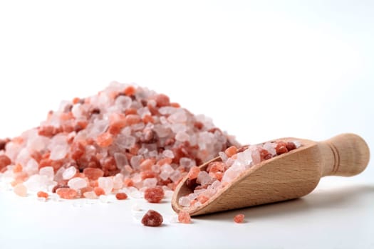 Wodd Spoon with Hymalaya Salt Cristal Pile in The Background