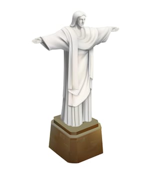 Brazil Christ the Redeemer Statue illustration