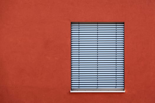 window with jalousie outside
