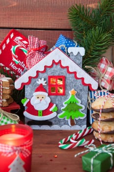 Colorful little presents and treats for a merry christmas