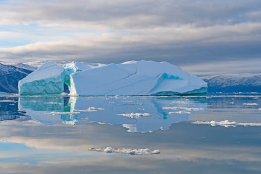 Calm Reflections in the Arctic near Equip Sermia in Greenland