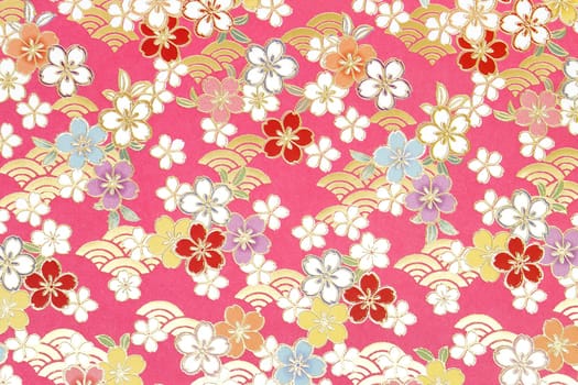 Traditional Japanese pattern origami paper, texture background