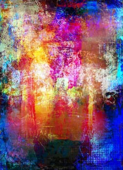mixed media painting graphic textures contemporary