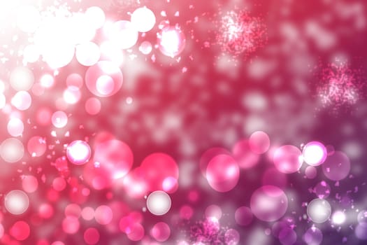 A festive abstract Happy New Year or Christmas texture background and with color blurred bokeh lights. Space for design. Card concept or advertising.