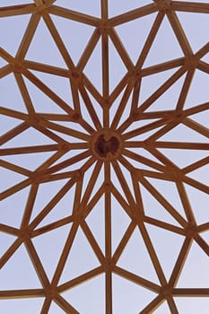 Wooden ceiling structure star shape in Kuwait