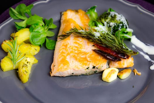 Salmon with potatoes