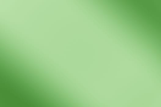 Blurred background of green color. Diagonal darkening left and right. No texture.