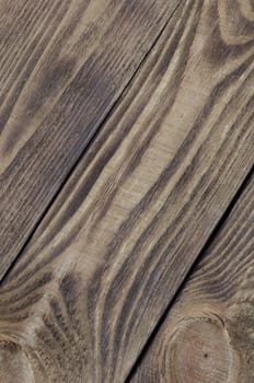 Background of textured boards of light wood arranged from diagonally