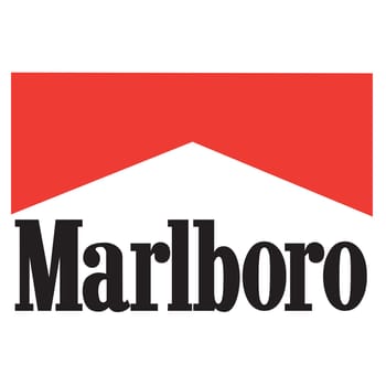marlboro cigaretter smoke tabacco smoker logo illustration
