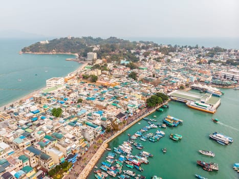 Cheung Chau Island Aerial Shot, Hong Kong