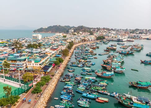 Cheung Chau Island Aerial Shot, Hong Kong