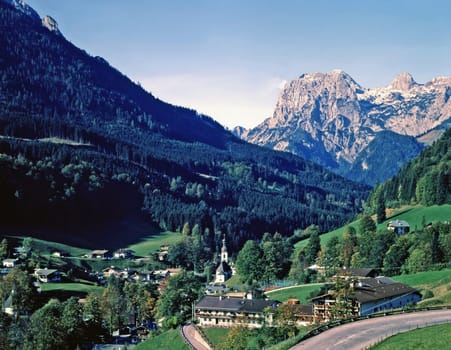 View of Ramsau in Germany