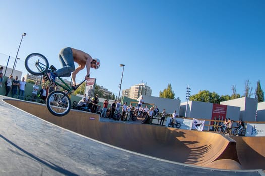 BRAGA, PORTUGAL - OCTOBER 7, 2018: JNoah Rittivoin during the Bowl Session Event.