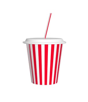 drink cup straw red color beverage illustration