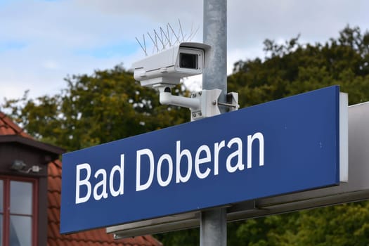 Video surveillance at a German railway station