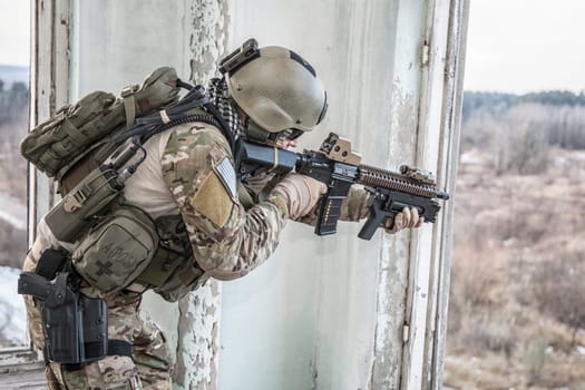 United States Army ranger during the military operation