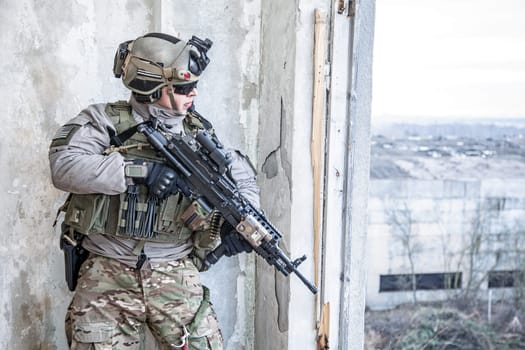 United States Army ranger during the military operation
