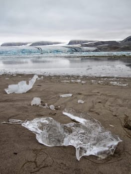 Krossfjorden Glacier, Svalbard Coast