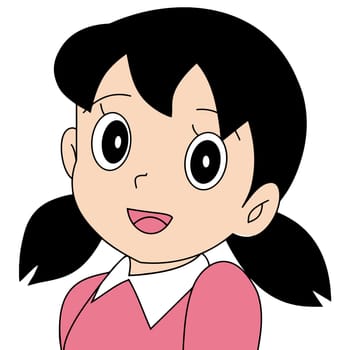 Shizuka Minamoto character japan manga illustration