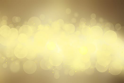 Abstract blurred festive background  for Christmas with bokeh defocused golden lights.