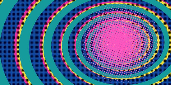 red circles background. Pop art retro vector illustration vintage kitsch
