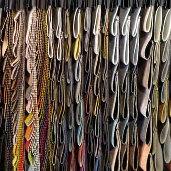 Textile fashion linen material samples variety