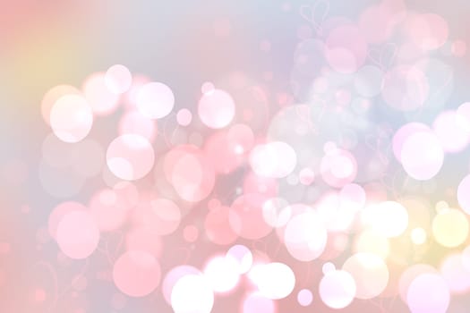 Festive pink bright abstract Bokeh, colorful gradient defocused and pastel colored. Beautiful texture.